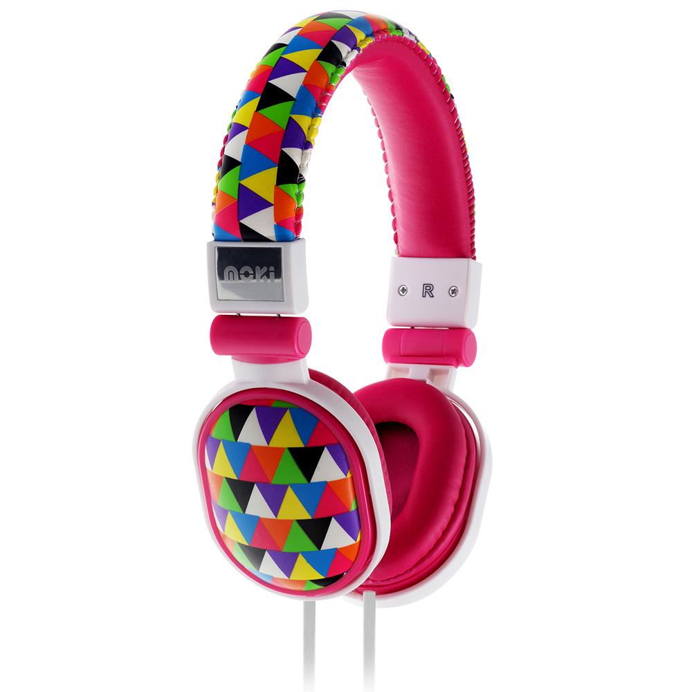 Moki Popper Tripat DJ style headphones with soft cushioned ear pads and adjustable headband, showcasing a sleek design.