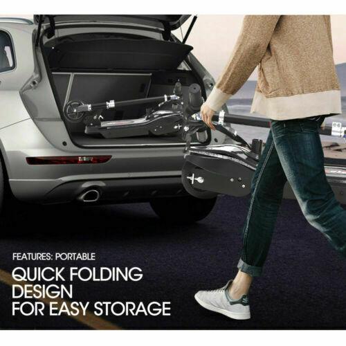 Monvelo Folding Electric Scooter in blue color with LED lights, showcasing its sleek design and anti-skid tyres.