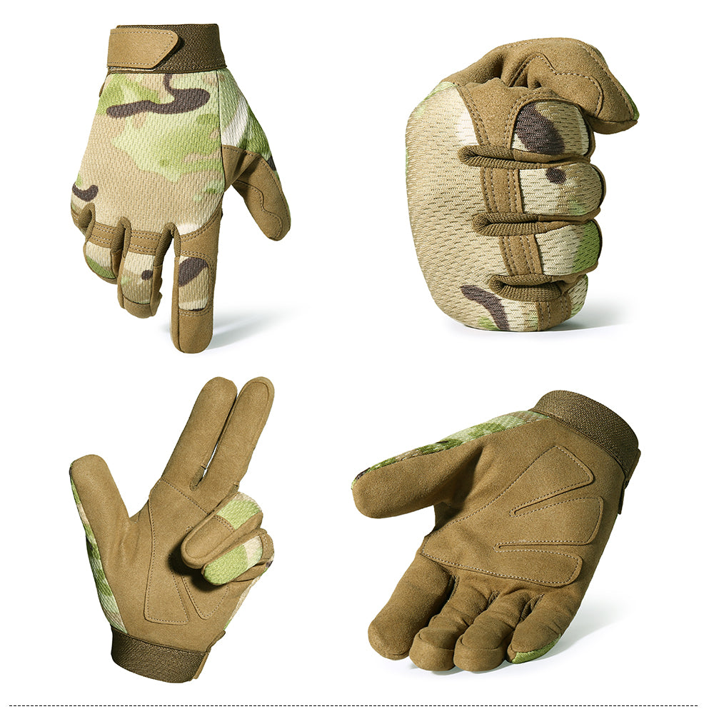 A pair of Motorcycle Full Finger Gloves designed for Enduro and Motocross riding, featuring durable materials and a stylish design suitable for men and women.