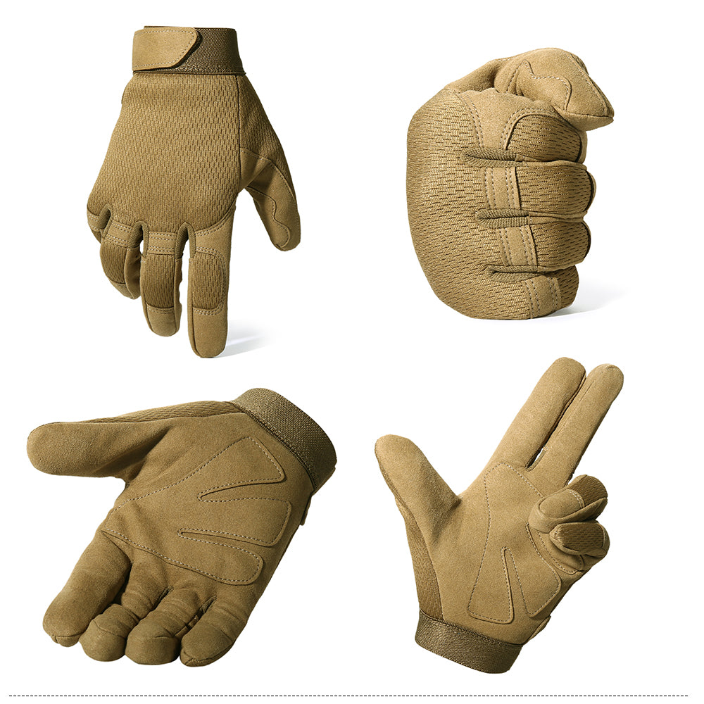 A pair of Motorcycle Full Finger Gloves designed for Enduro and Motocross riding, featuring durable materials and a stylish design suitable for men and women.