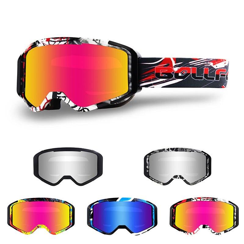 Motorcycle Sports Goggles designed for cycling, featuring UV protection, dust-proof and windproof capabilities, suitable for various outdoor sports.