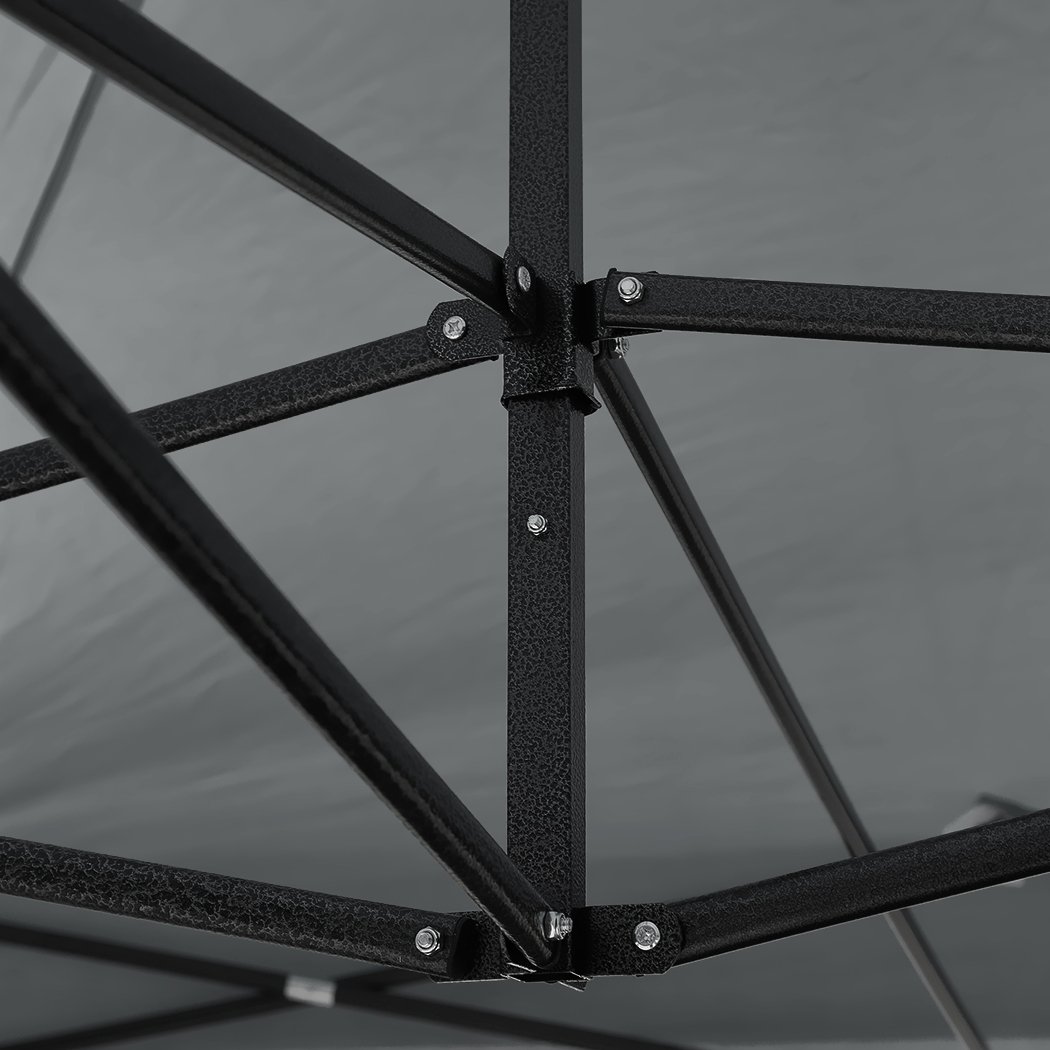 Mountview Gazebo Tent 3x3 featuring a sturdy steel frame and waterproof fabric, ideal for outdoor events and camping.