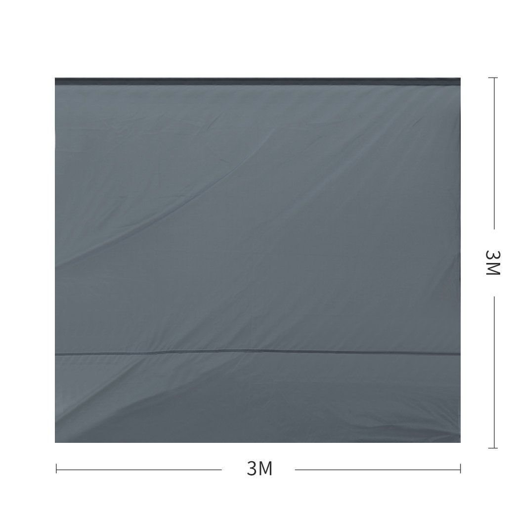 Mountview Gazebo Walls in dark grey, showcasing waterproof and UV protection features, ideal for outdoor events.