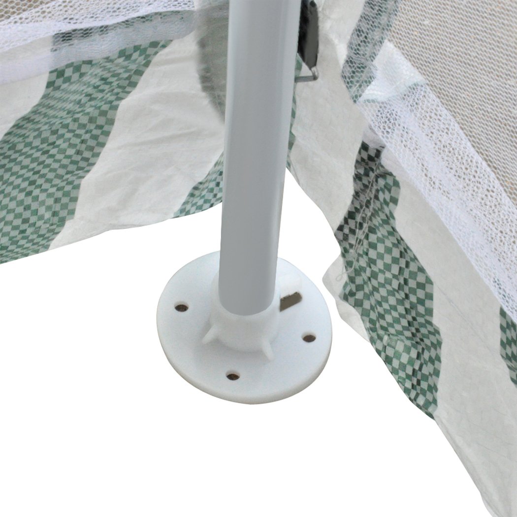 Mountview Pop Up Marquee Gazebo 3x3m with mesh sides, perfect for outdoor events and weddings, showcasing a sturdy steel frame and elegant design.