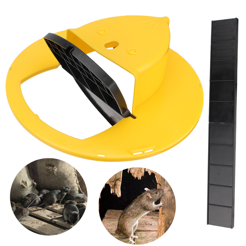 Mouse Rat Trap Flip & Slide designed for humane rodent capture, featuring a flip-top mechanism for easy use with a standard 5-gallon bucket.