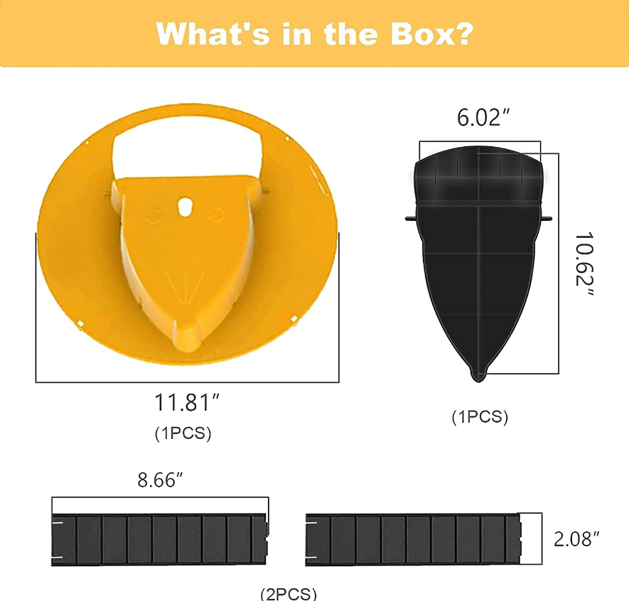 Mouse Rat Trap Flip & Slide designed for humane rodent capture, featuring a flip-top mechanism for easy use with a standard 5-gallon bucket.