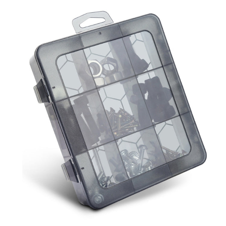 Multi-Compartment Sorted Electronic Parts Organiser with adjustable partitions and clear visibility, made from durable PP material.