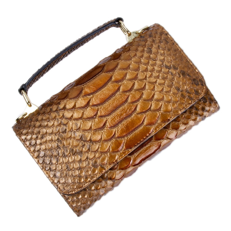 Multi-functional Chain Lady Cross-body Wrist Bag featuring a stylish Big Snake Pattern, showcasing its elegant design and durable materials.