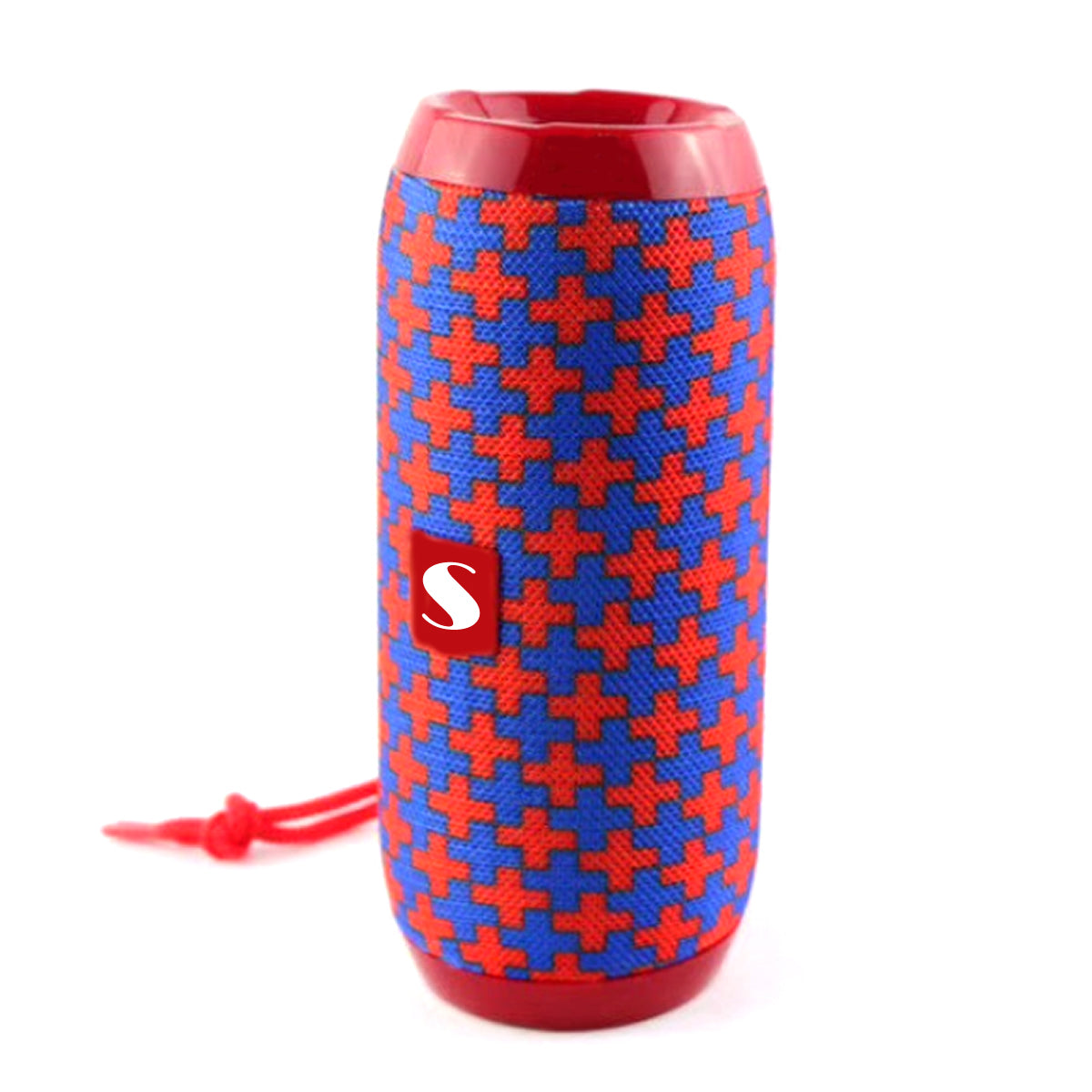 Music Manager Bluetooth Speaker and Subwoofer in various stylish prints, showcasing its portable design and built-in subwoofer.