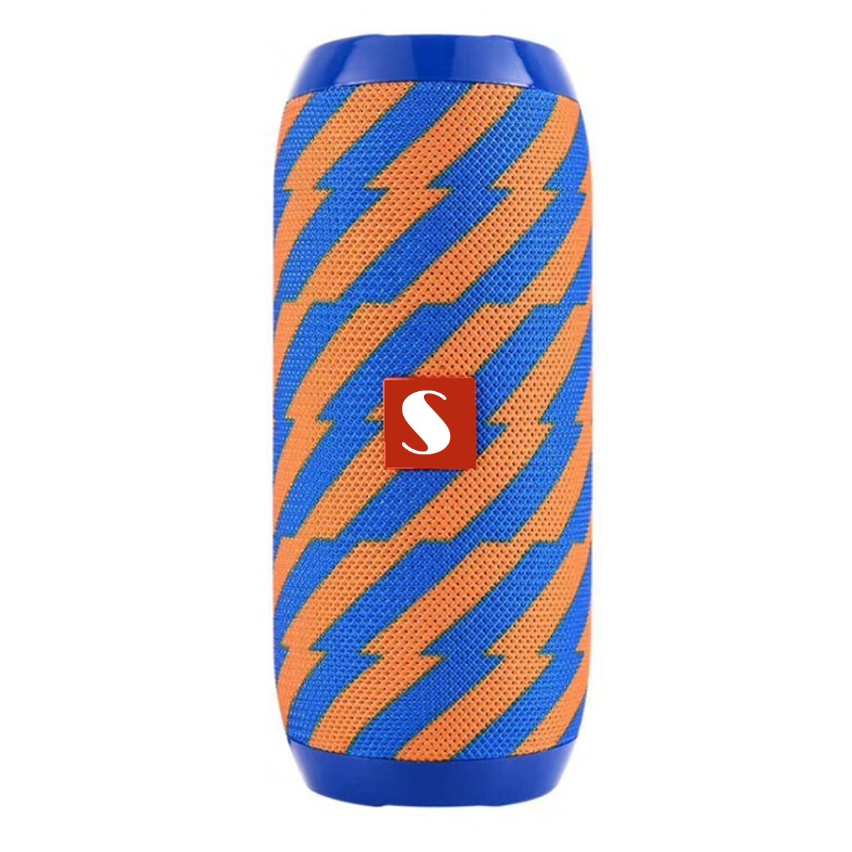 Music Manager Bluetooth Speaker and Subwoofer in various stylish prints, showcasing its portable design and built-in subwoofer.