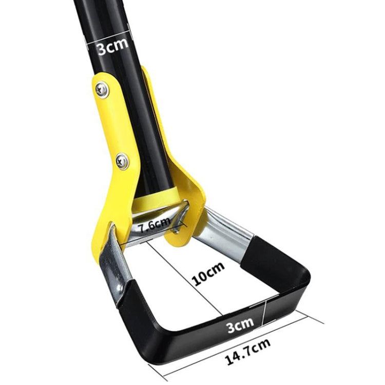MYL-10 Stirrup Ring Weeding Hoe with a stainless steel blade and triangular head, ideal for weeding and soil loosening.
