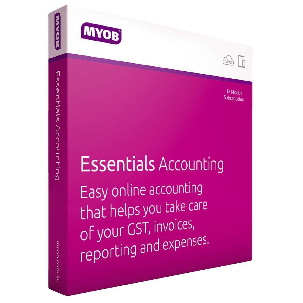 MYOB Essentials Accounting software box.