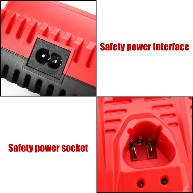 N12 Fast Charger for Milwaukee 10.8/12V Lithium Batteries with LED Indicator and Fireproof Material