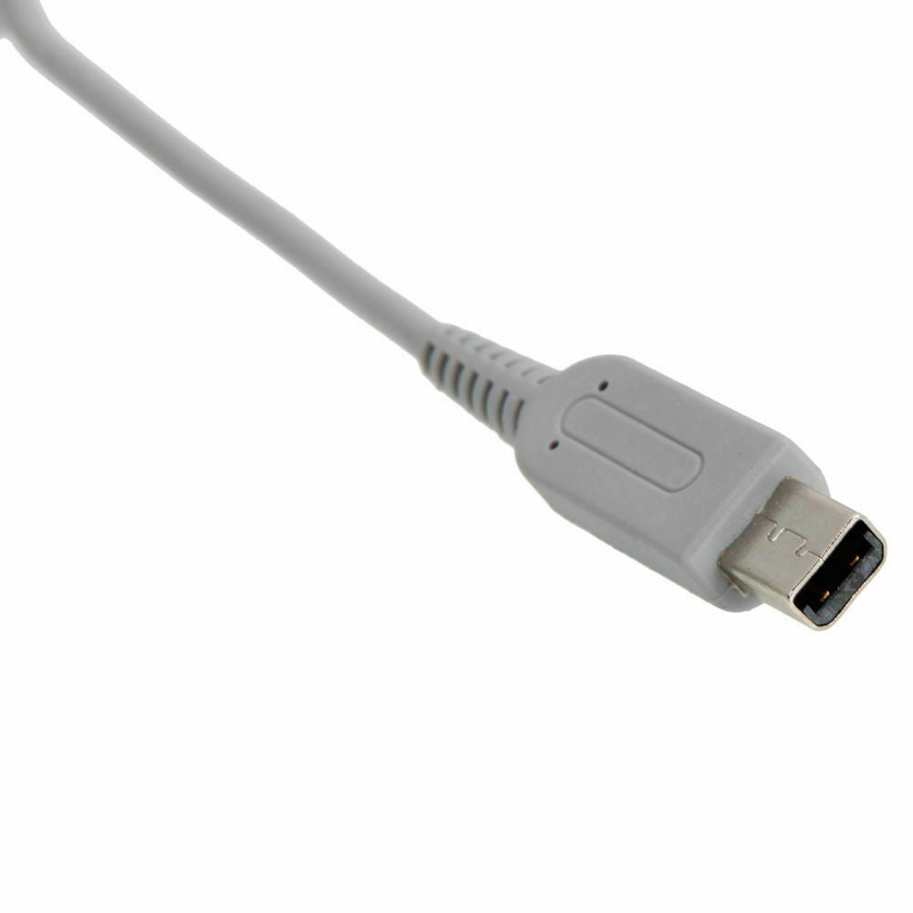 New AC Adapter Home Wall Charger Cable for Nintendo DSi, 2DS, and 3DS, featuring foldaway prongs and intelligent charging technology.