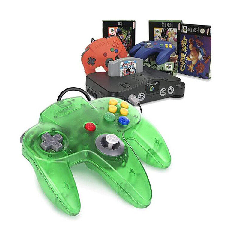 New Wired Controller Joystick for Nintendo 64, featuring ergonomic design and precise controls.