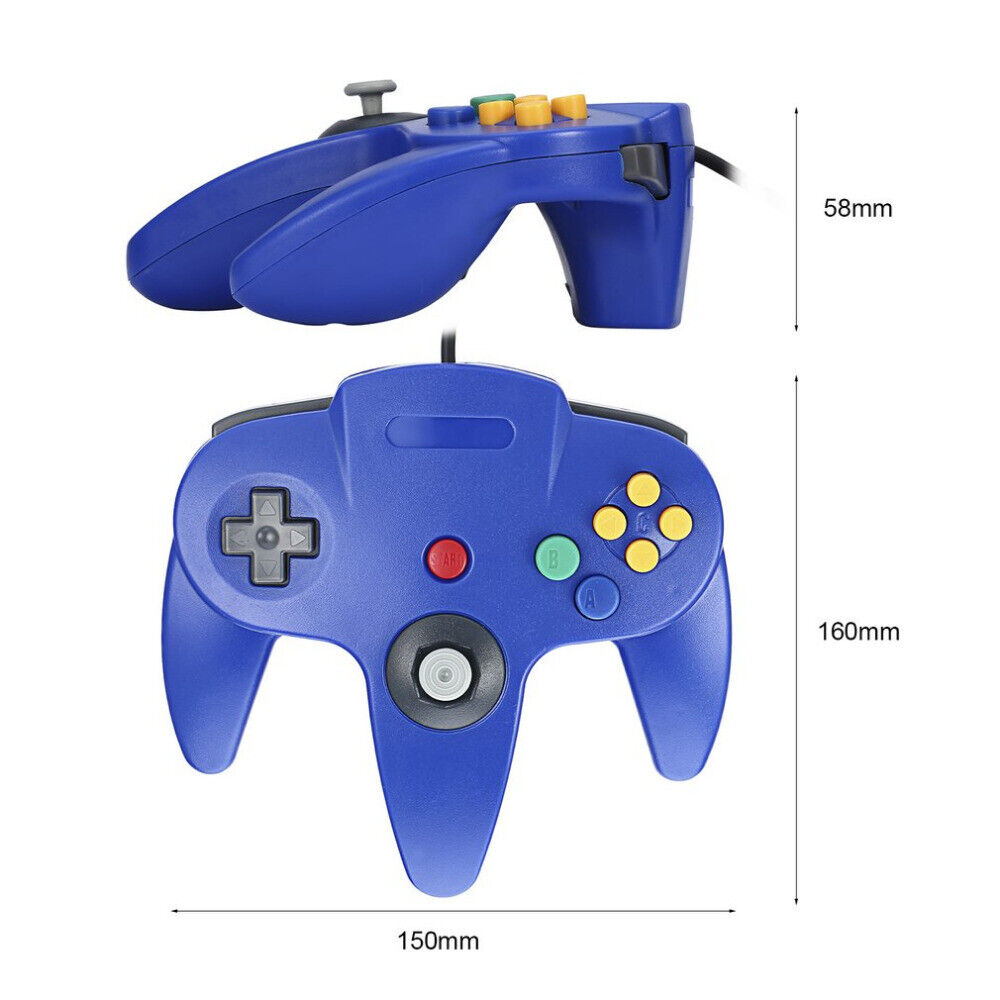 New Wired Controller Joystick for Nintendo 64, featuring ergonomic design and precise controls.