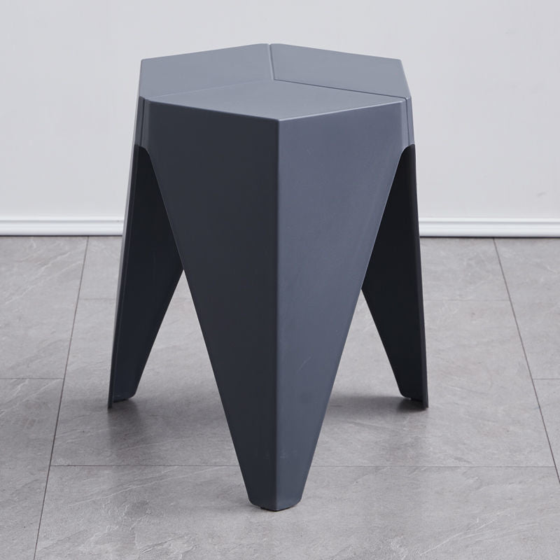 Nordic Plastic Stool in various colors, showcasing its modern design and non-slip surface, ideal for contemporary spaces.