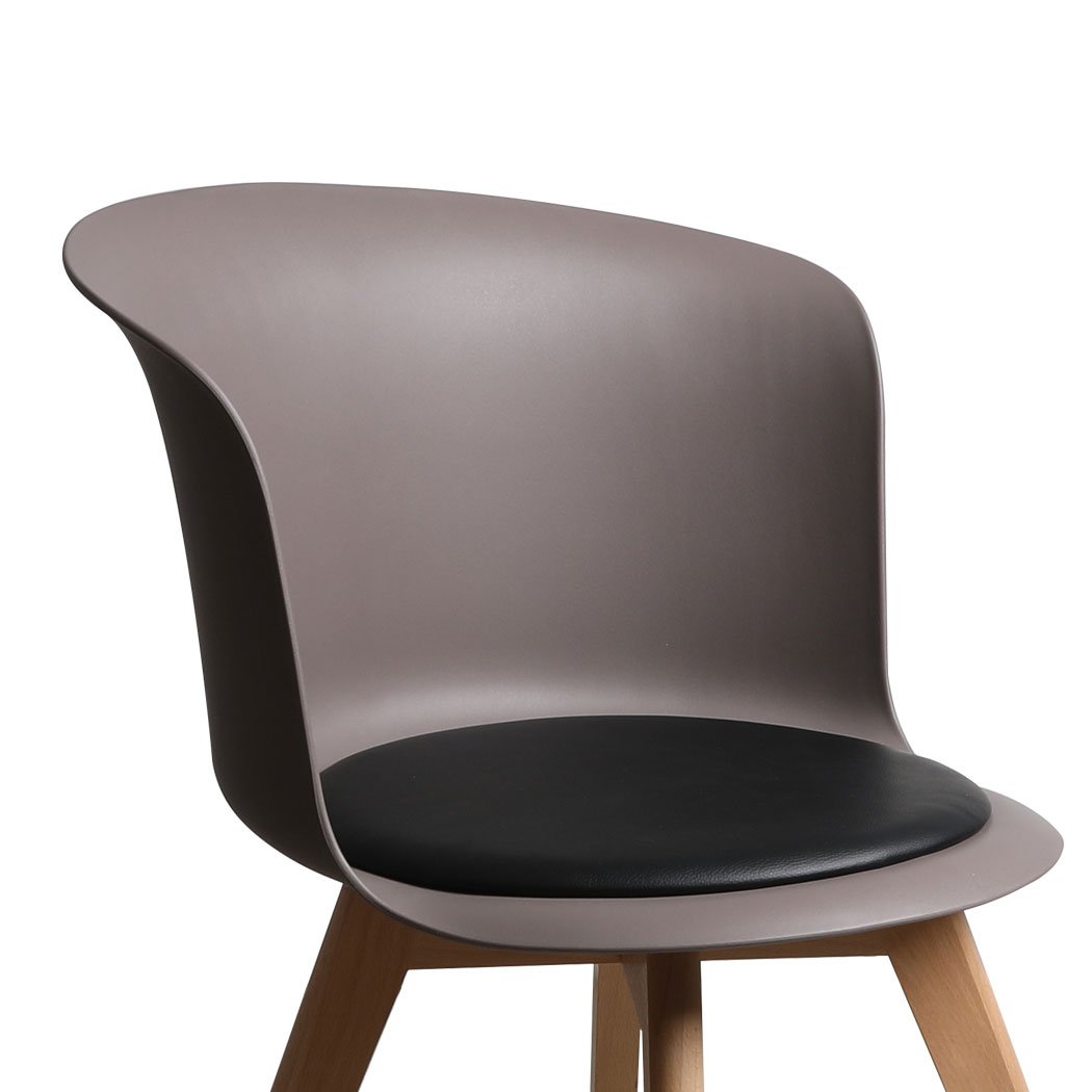 Office Meeting Table Chair Set featuring four PU leather seats and a round table, designed for comfort and style in professional or casual settings.