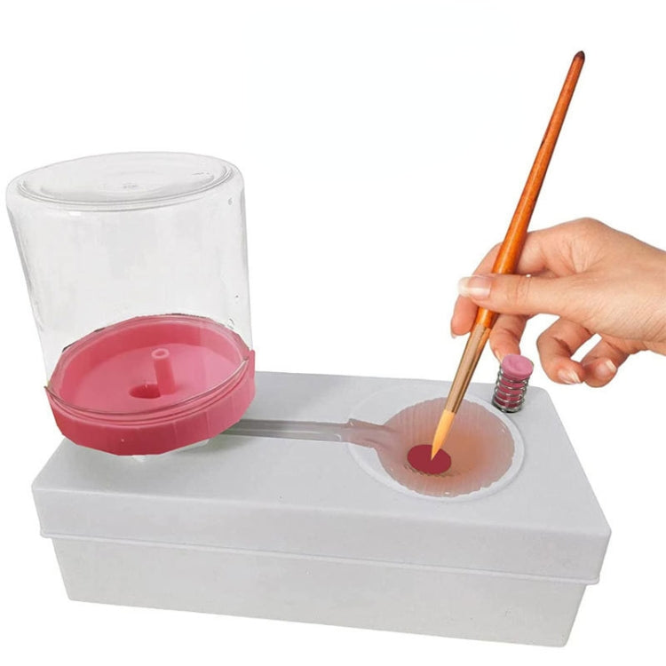 Oil Painting Brush Cleaner Tool with Water Container, designed for efficient brush cleaning and easy storage.