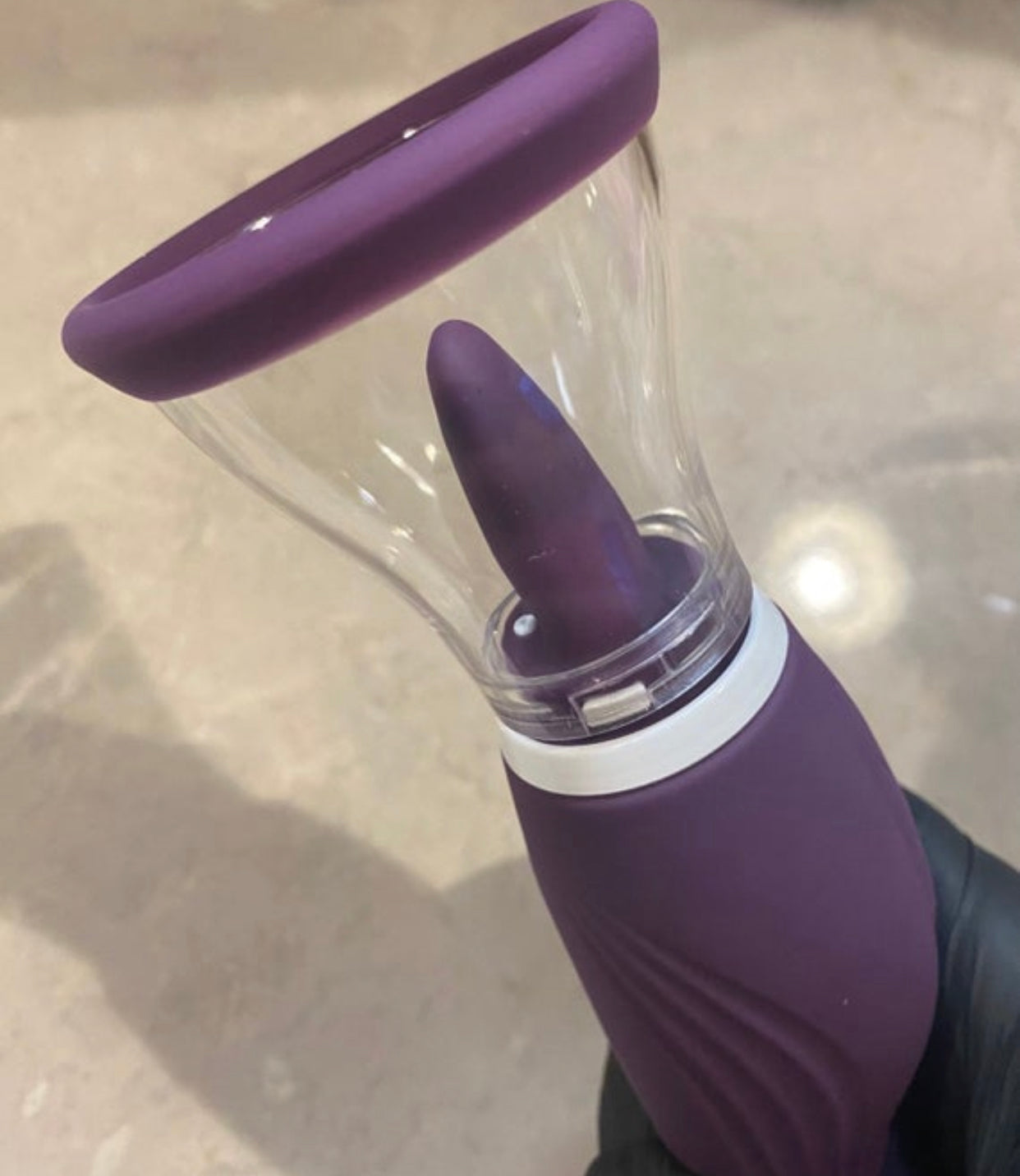 Orlena Tongue Licking Clitoral Suction Vibrator Massager in luxurious silicone, showcasing its flexible tongue and sleek design.