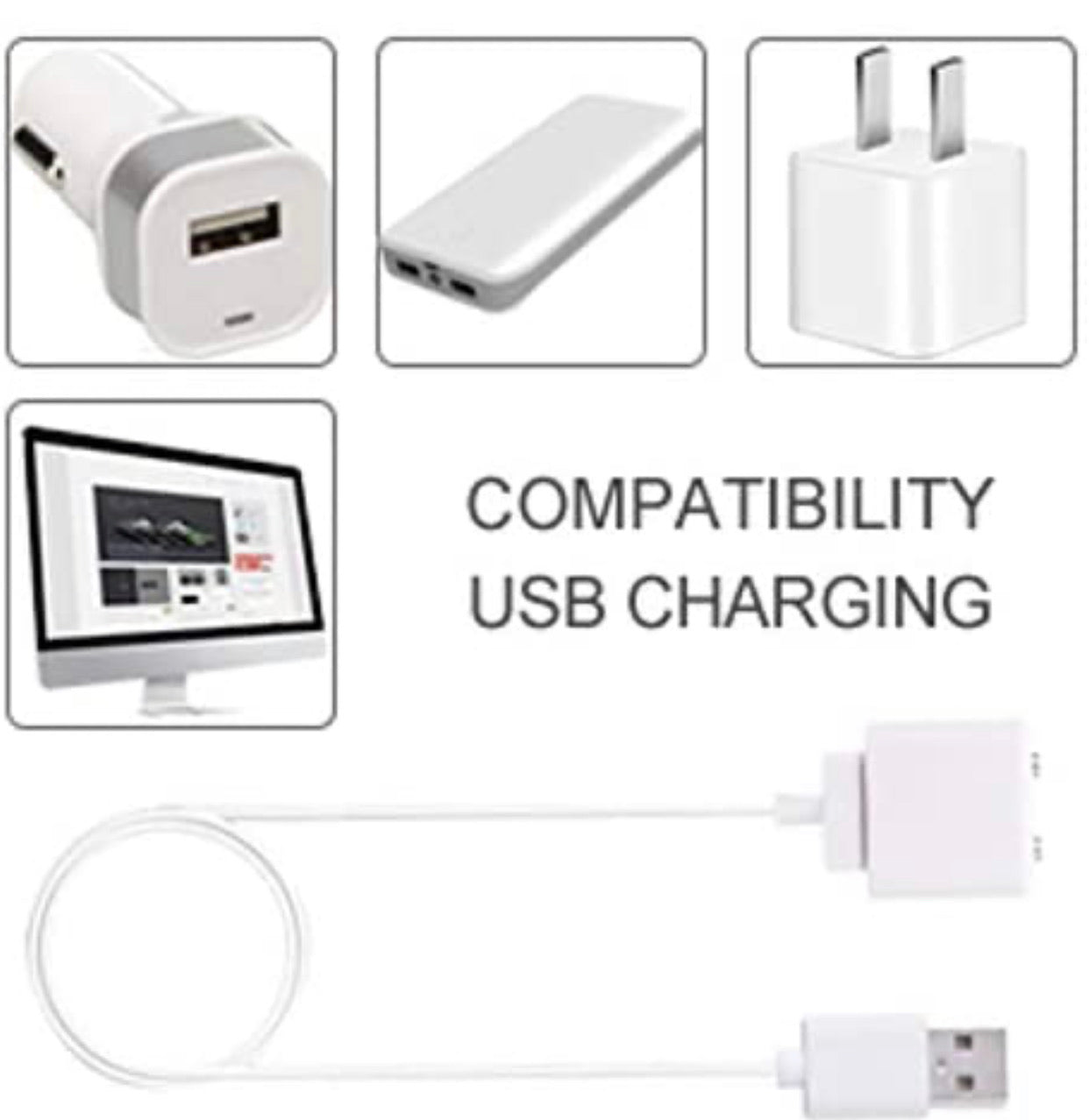 Orlena Vibrators USB Cable designed for charging vibrators, featuring a magnetic connection for easy use and compatibility with various devices.