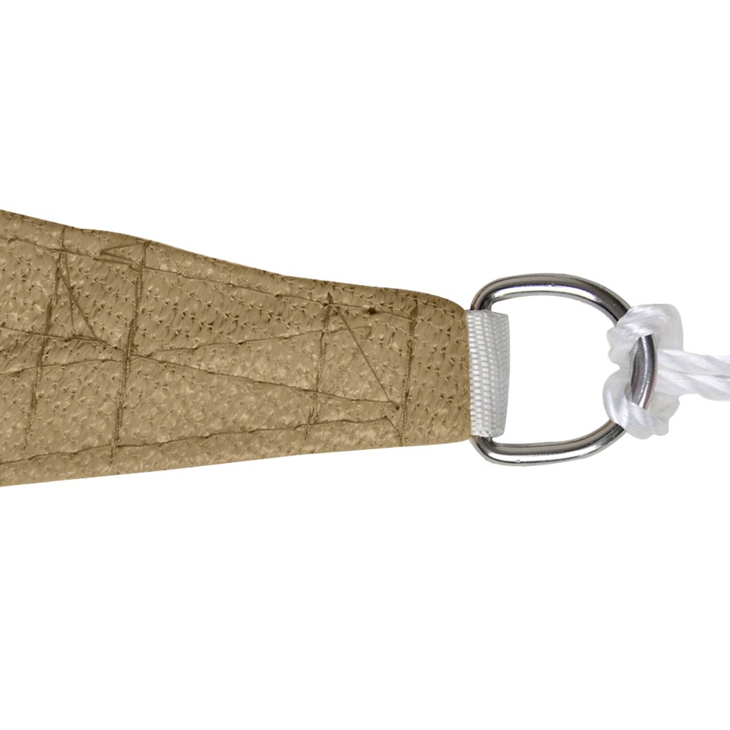 Outdoor awning cloth sun shade sail in charcoal color, providing UV protection and breathable coverage for patios and pools.