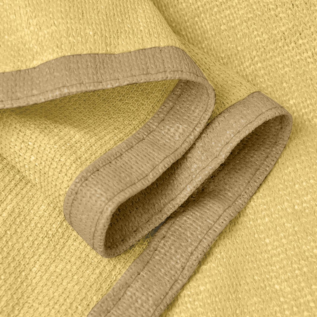 Outdoor awning cloth sun shade sail in charcoal color, providing UV protection and breathable coverage for patios and pools.