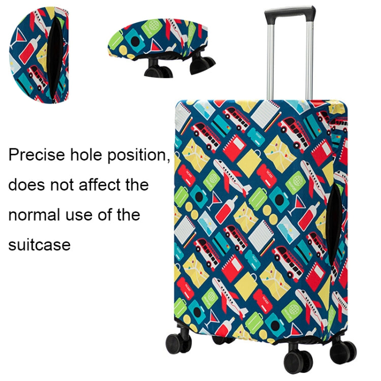 Outdoor Travel Thick Luggage Protective Cover in various sizes, made of durable polyester material, designed to protect trolley cases from dust and scratches.