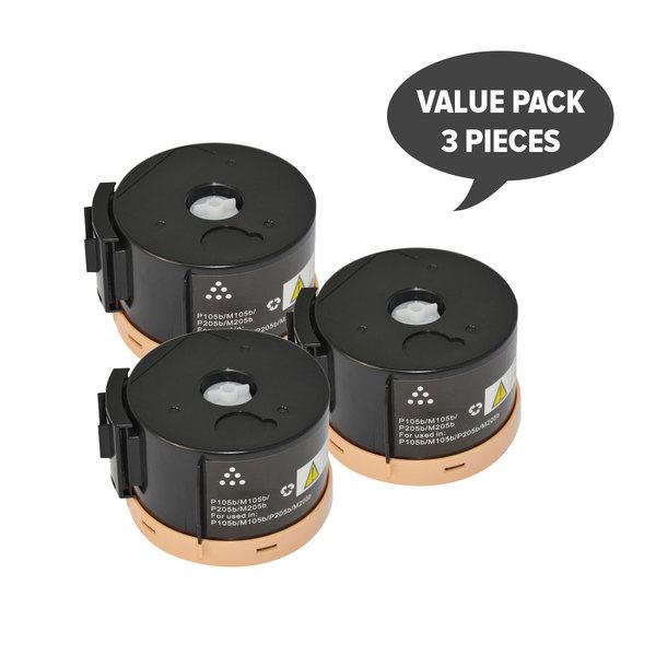 P205 M205 CT201610 Black Premium Toner set of 3 cartridges, showcasing sleek black design and premium quality.