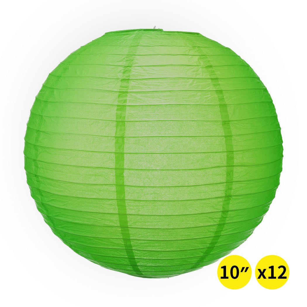 A collection of colorful paper lanterns in various designs, perfect for wedding and party decorations, showcasing their vibrant colors and elegant shapes.