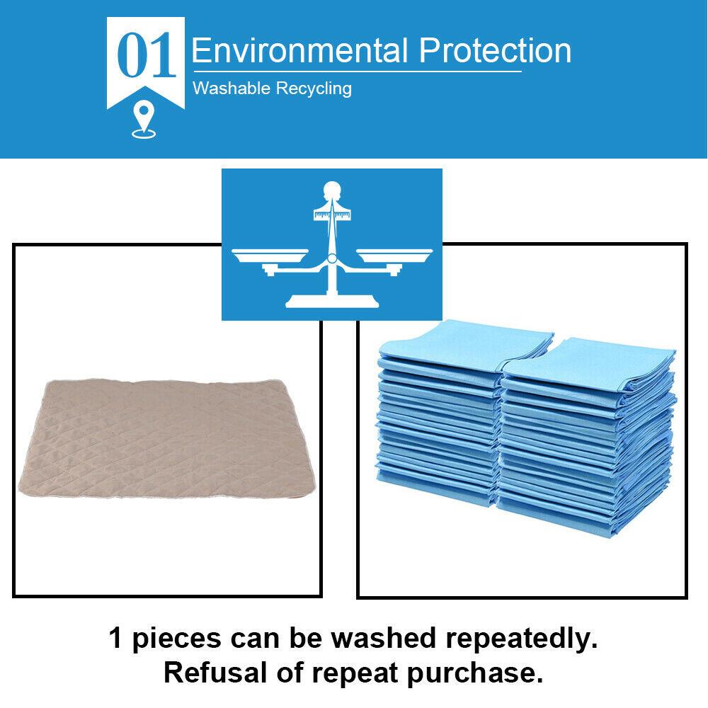 Two PaWz reusable waterproof pet puppy toilet training pads, 120x180 cm, showcasing soft and durable material with a waterproof backing.