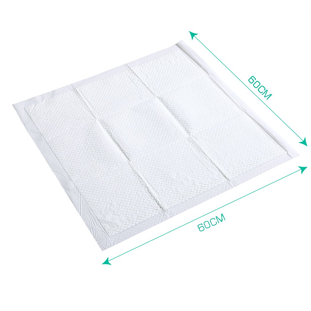 PaWz 50 Pcs 60x60 cm Pet Puppy Dog Toilet Training Pads, featuring a soft non-woven fabric surface and a leakproof design for effective training.