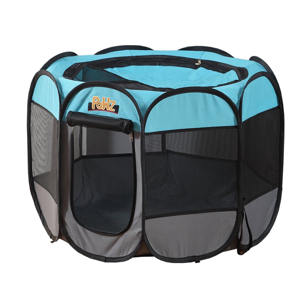 PaWz Dog Playpen featuring a foldable design, spacious 8-panel interior, and durable materials, ideal for indoor and outdoor use.