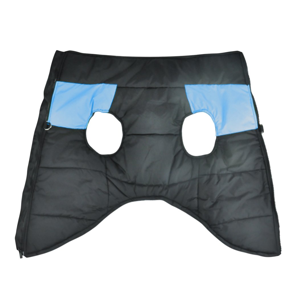 PaWz Dog Winter Jacket in blue, padded and waterproof, designed for comfort and protection against cold weather.