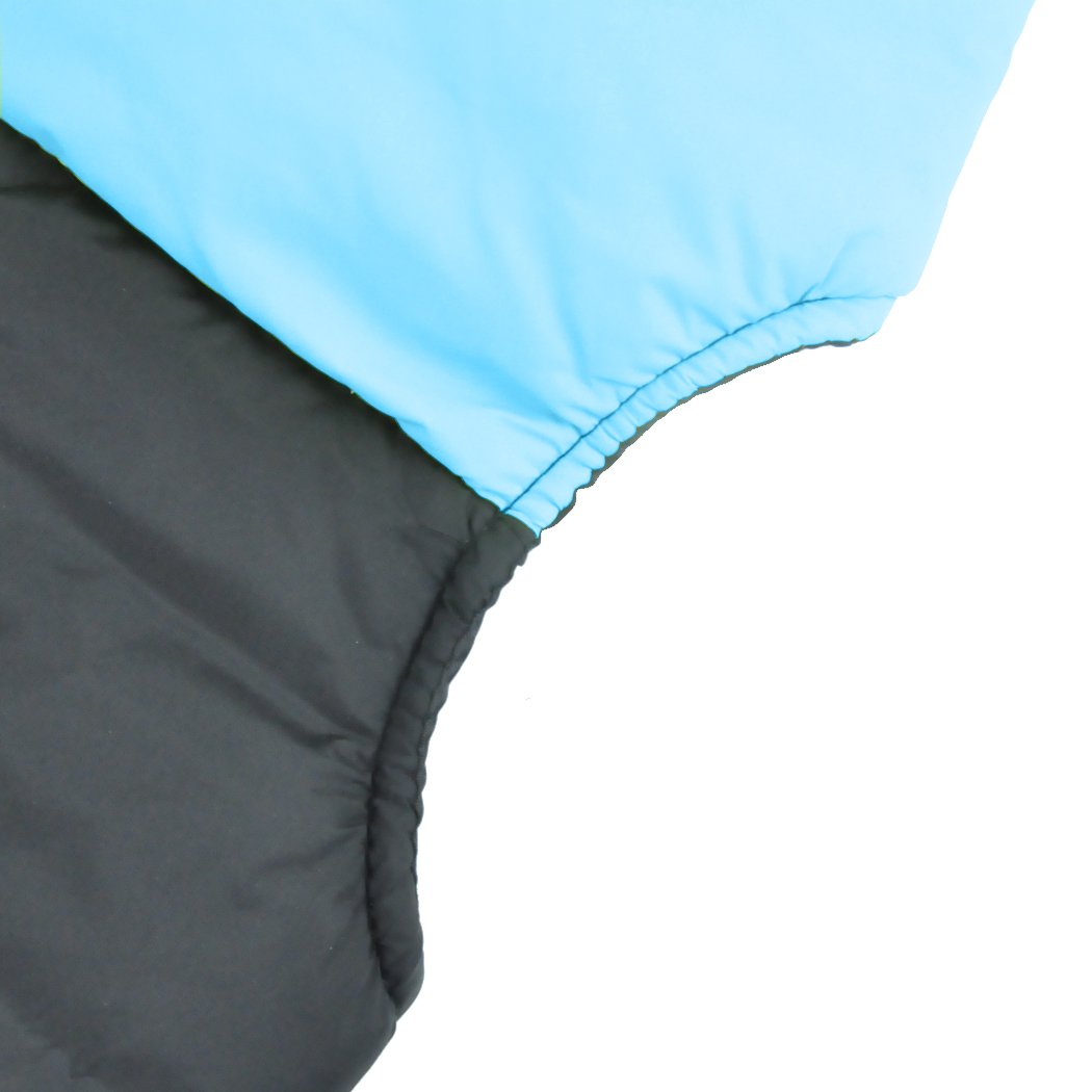 PaWz Dog Winter Jacket in blue, padded and waterproof, designed for comfort and warmth during winter walks.