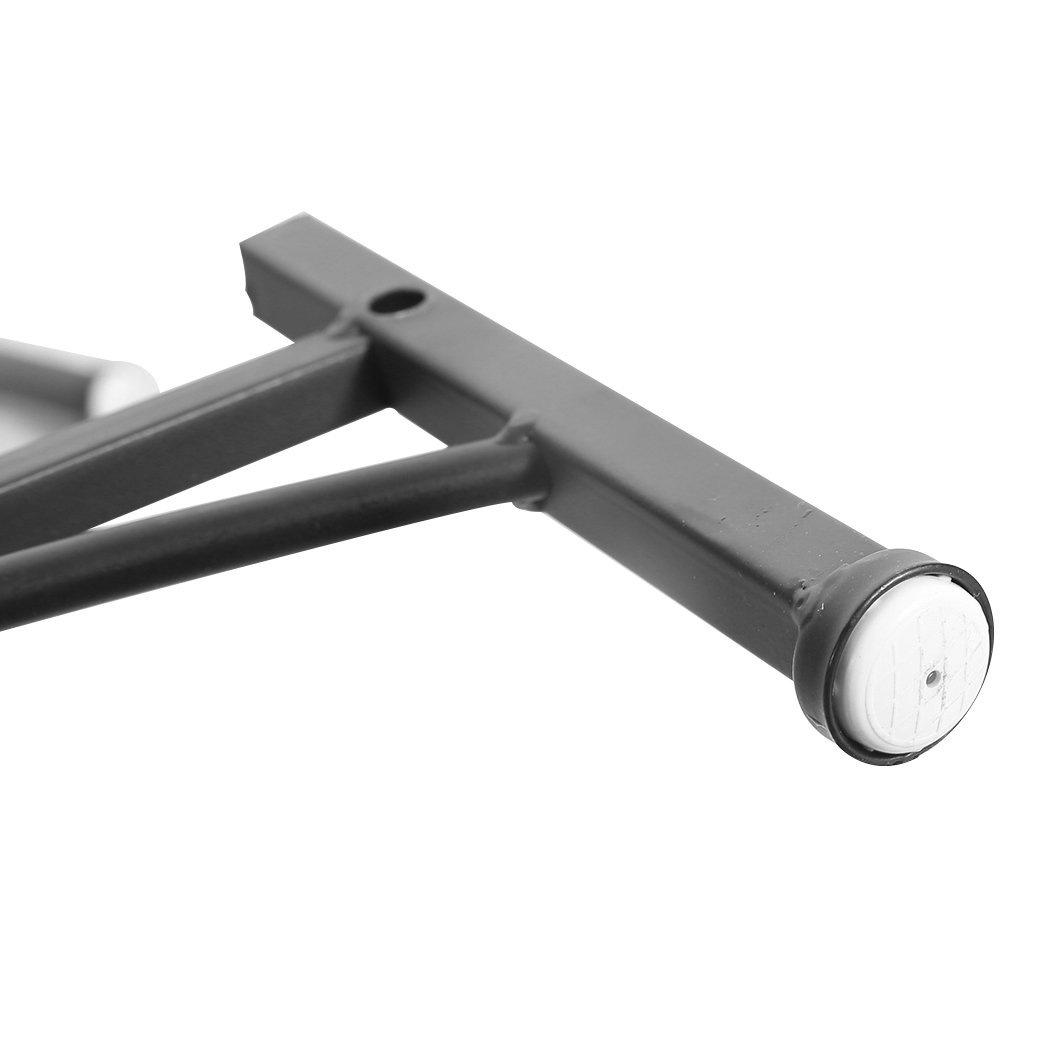 PaWz Dual Elevated Raised Pet Dog Feeder Bowl with stainless steel bowls on a black iron base, stylish and functional design for dogs.