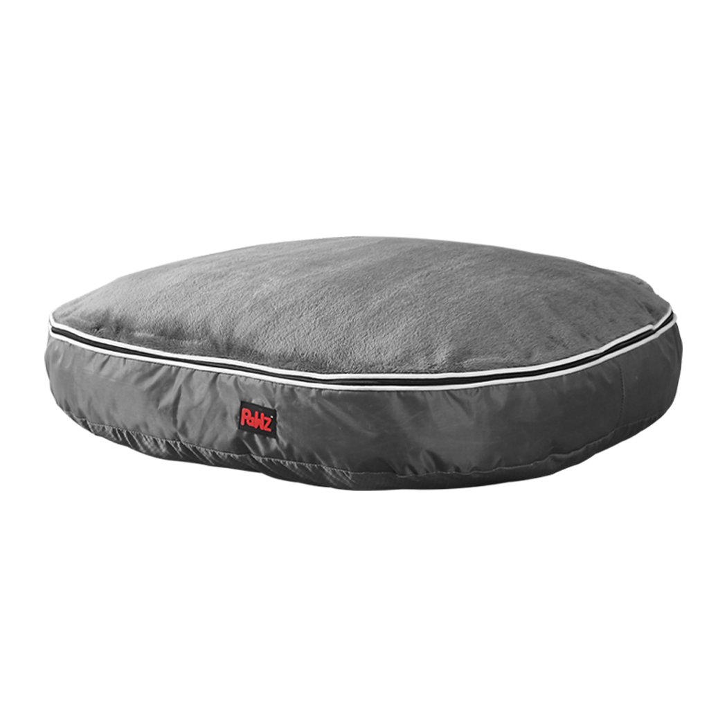 PaWz Heavy Duty Pet Bed Mattress in grey, featuring plush top and durable poly-canvas exterior, perfect for dogs and cats.