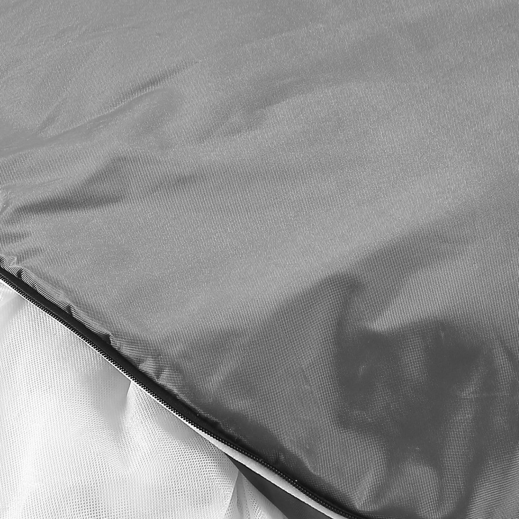 PaWz Heavy Duty Pet Bed Mattress in grey, featuring plush top and durable poly-canvas exterior, perfect for dogs and cats.