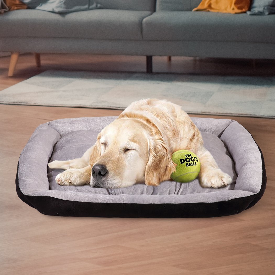 PaWz Pet Bed featuring a soft black cushion designed for dogs and cats, providing comfort and style.