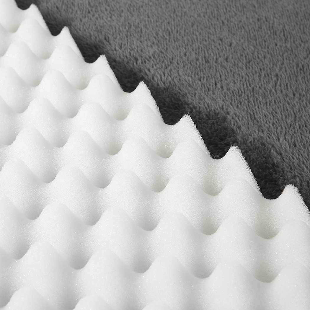 PaWz Foldable Pet Bed in grey, featuring a soft plush surface and portable design, ideal for dogs and cats.