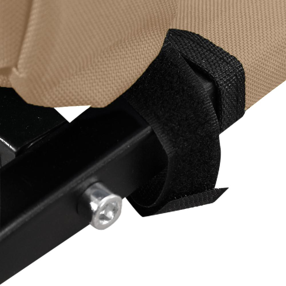 PaWz Pet Bed featuring a heavy-duty steel frame and weatherproof cover, designed for comfort and safety for dogs and puppies.