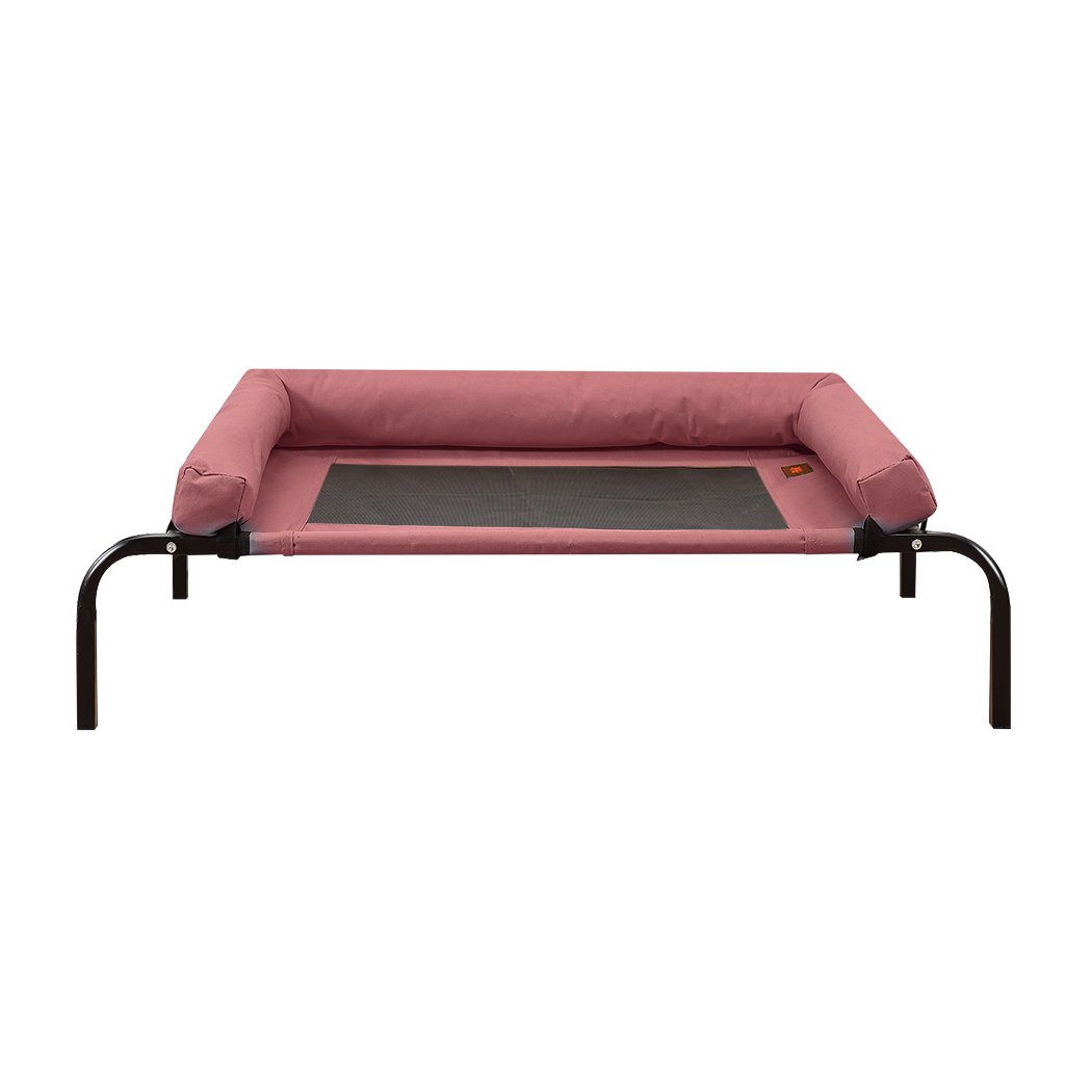 PaWz Pet Bed featuring a heavy-duty steel frame and removable bolster, designed for comfort and durability for dogs and puppies.