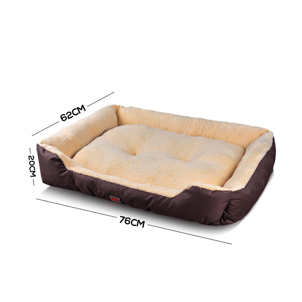 PaWz Pet Bed Mattress for dogs and cats, featuring a soft fleece top and durable poly-canvas bottom, ideal for winter warmth.