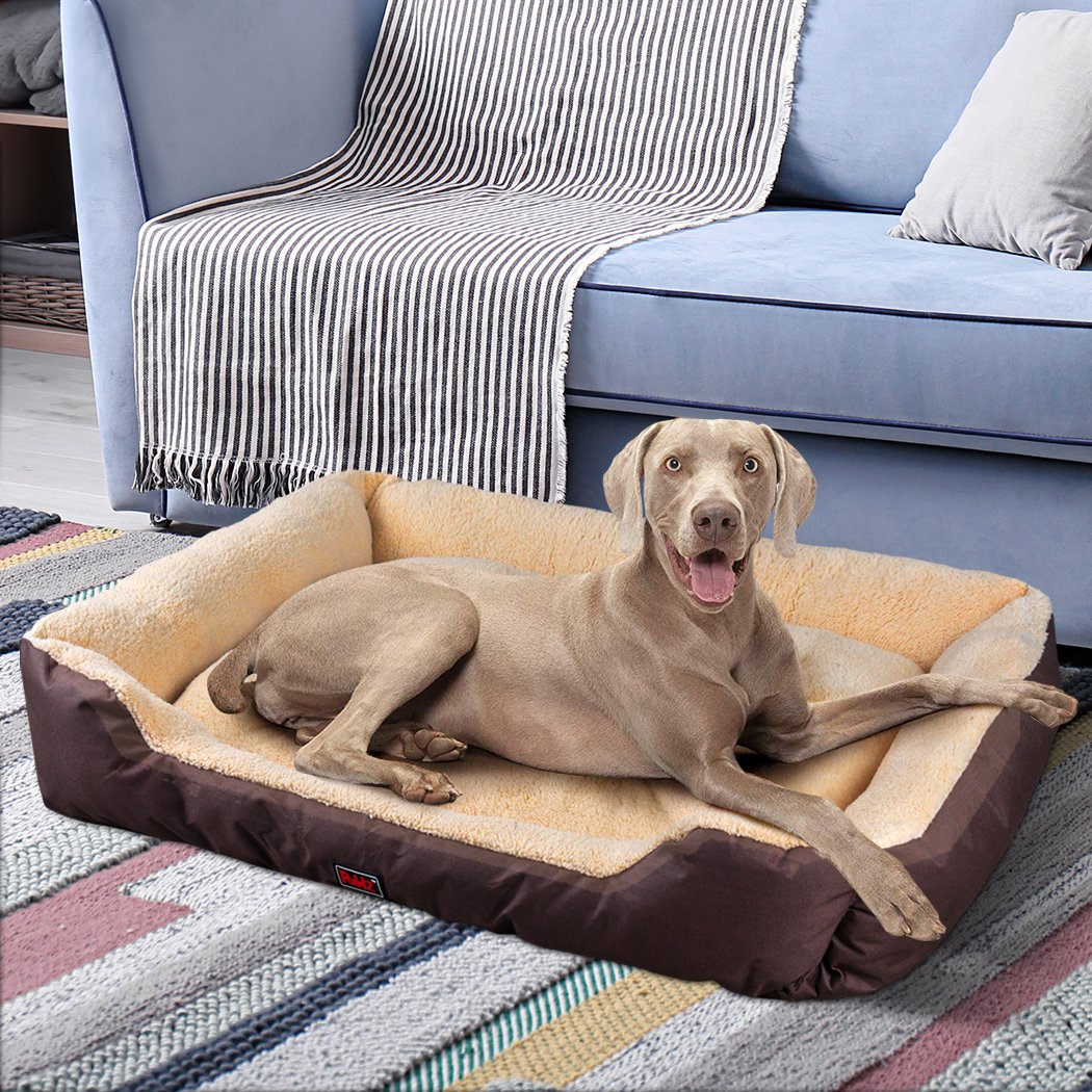 PaWz Pet Bed Mattress for dogs and cats, featuring a soft fleece top and durable poly-canvas bottom, ideal for winter warmth.