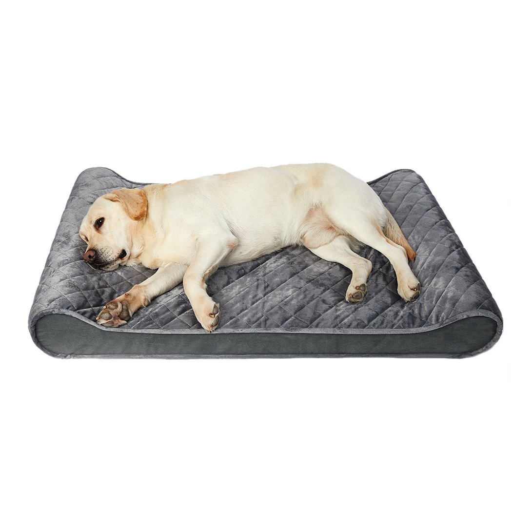 PaWz Orthopedic Dog Bed featuring a soft micro-velvet fabric, supportive bolster, and anti-slip bottom, designed for ultimate pet comfort.