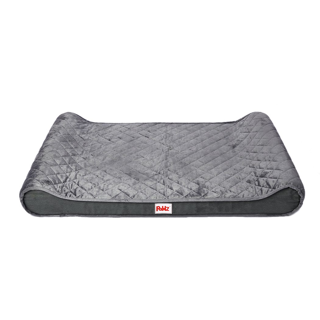 PaWz Orthopedic Dog Bed featuring a soft micro-velvet fabric, supportive bolster, and anti-slip bottom, designed for ultimate pet comfort.