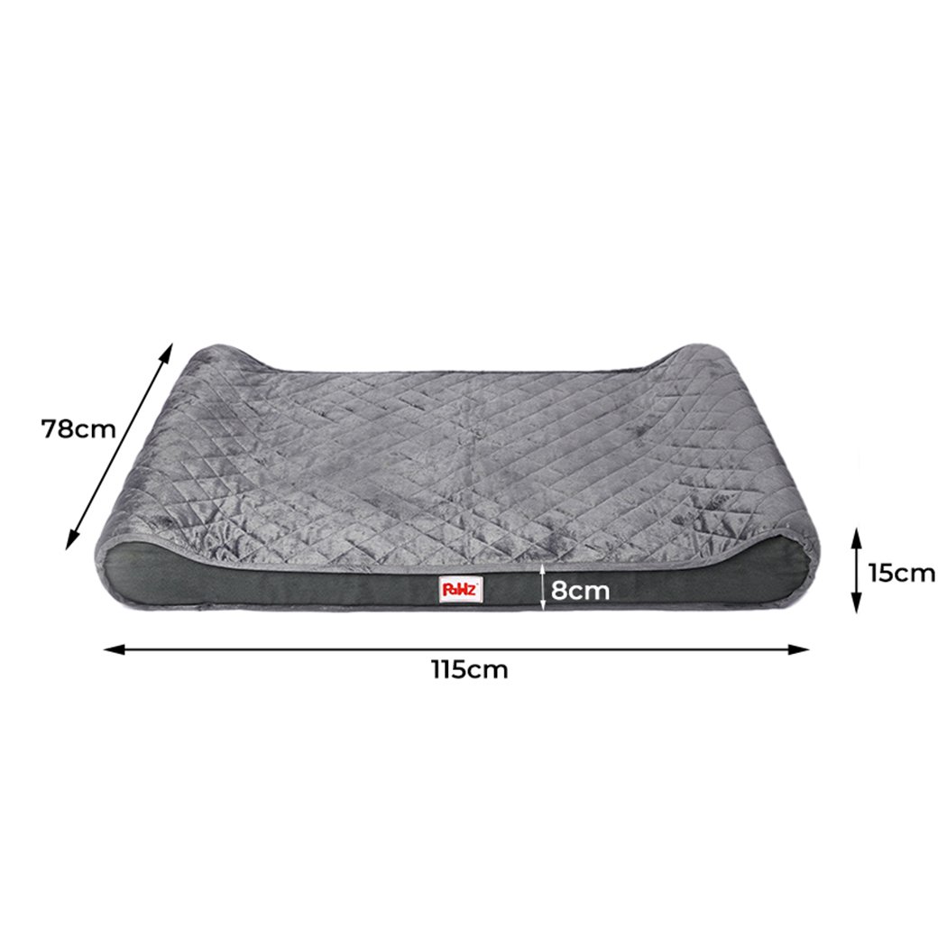 PaWz Orthopedic Dog Bed featuring a soft micro-velvet fabric, supportive bolster, and anti-slip bottom, designed for ultimate pet comfort.