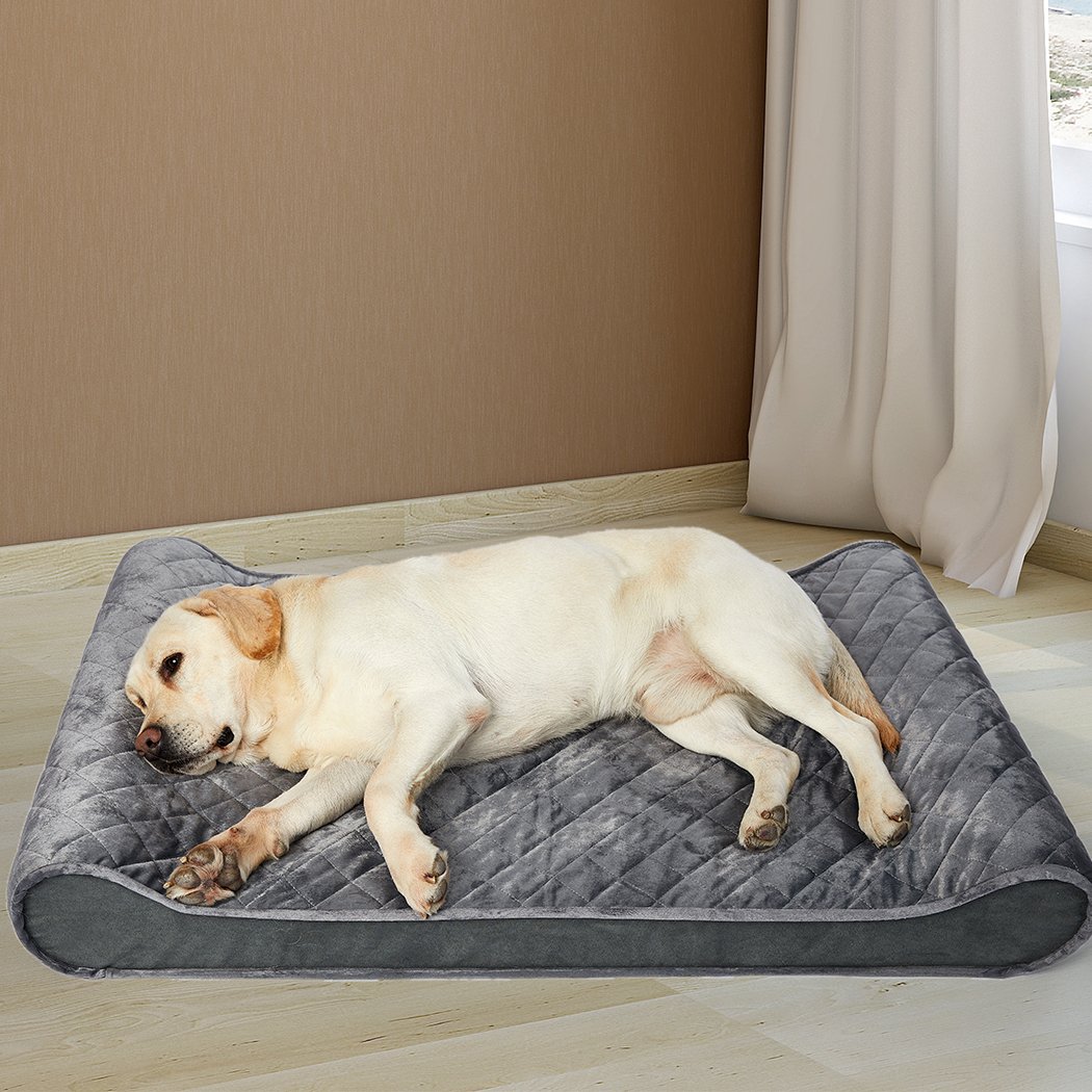 PaWz Orthopedic Dog Bed featuring a soft micro-velvet fabric, supportive bolster, and anti-slip bottom, designed for ultimate pet comfort.