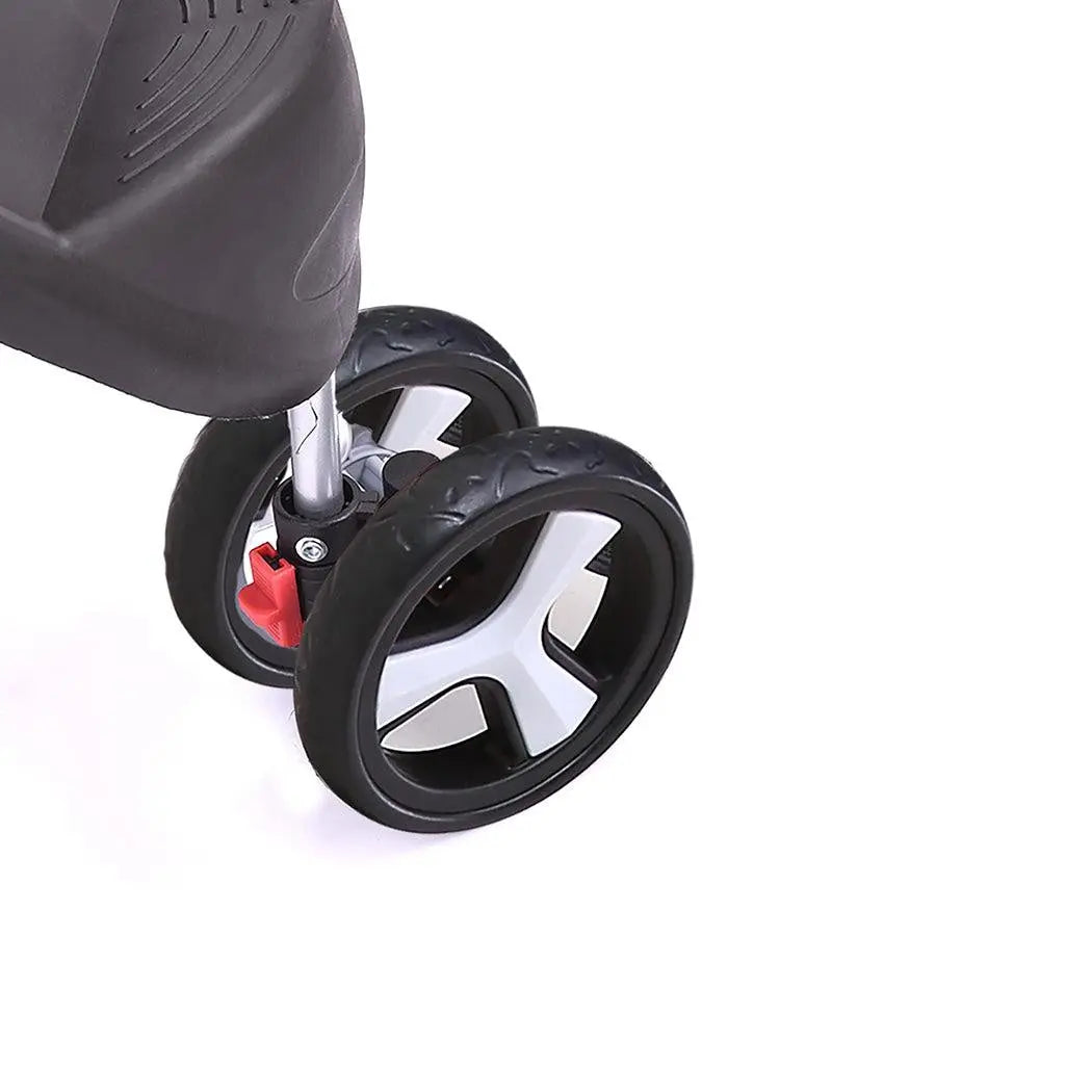 PaWz Pet Stroller featuring three wheels, waterproof Oxford cloth, and a cozy interior for dogs and cats.