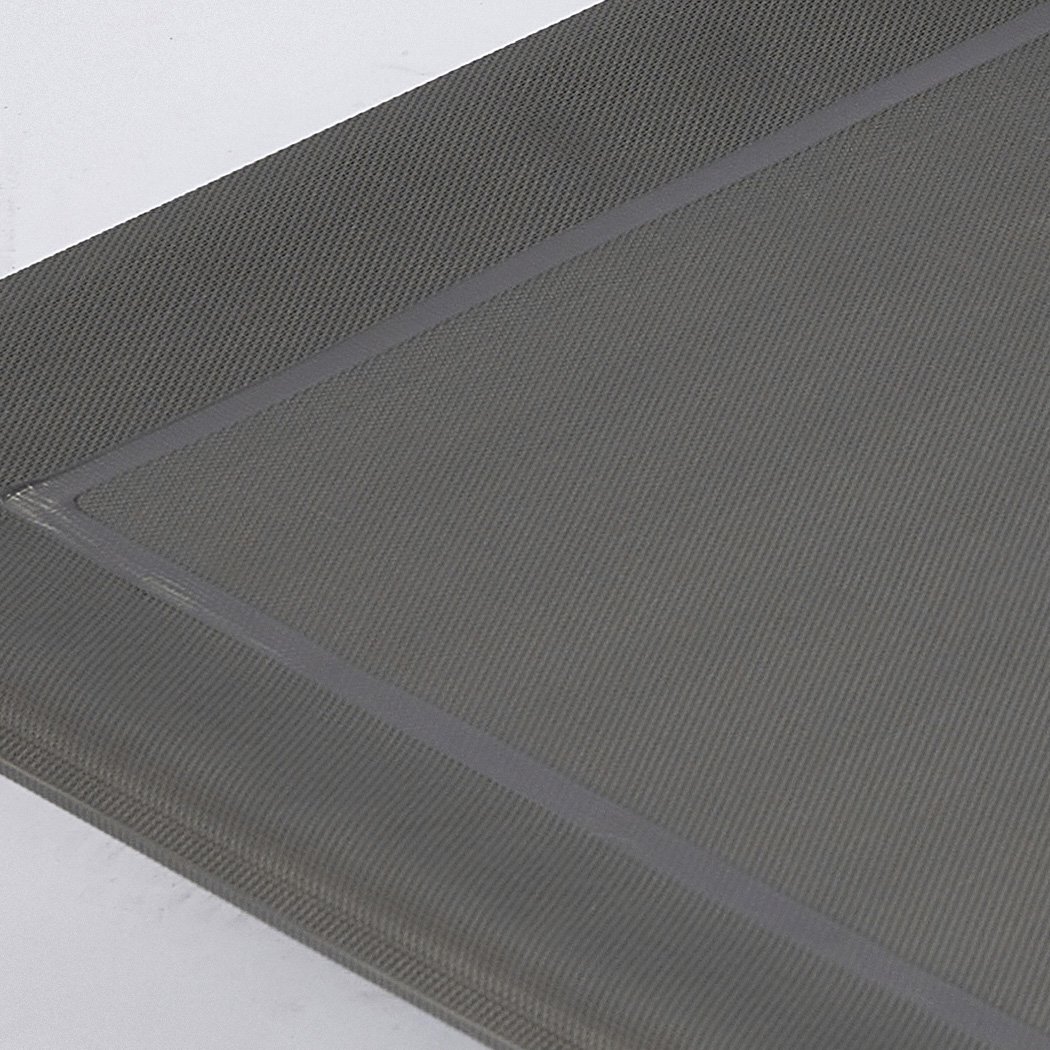 Grey Pet Bed Dog Beds Bedding Sleeping Non-toxic Heavy Trampoline, featuring a breathable mesh surface and sturdy steel frame for pet comfort.